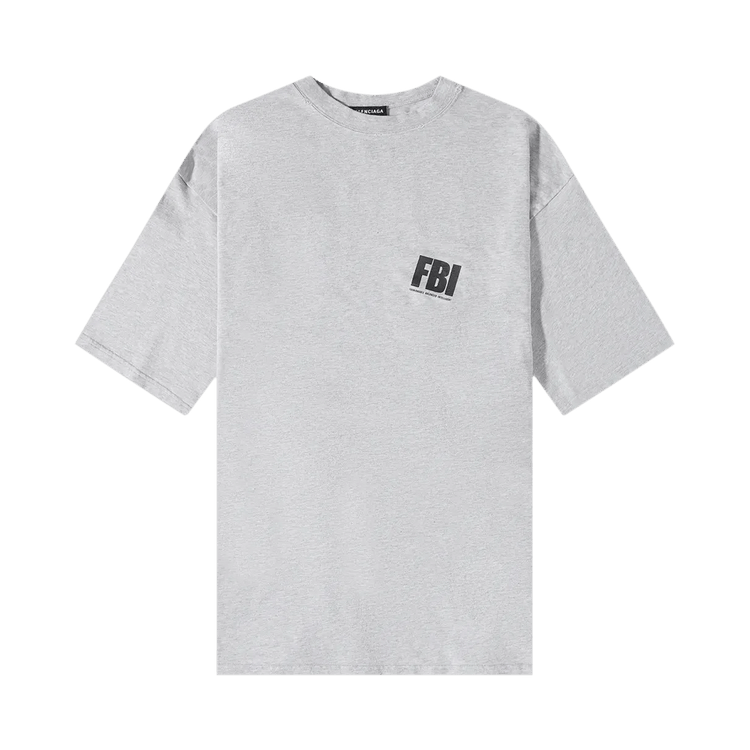 Balenciaga Worn Out T-Shirt Heather Grey/Black