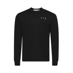 Off-White Caravag Paint Skate Long-Sleeve T-Shirt Black
