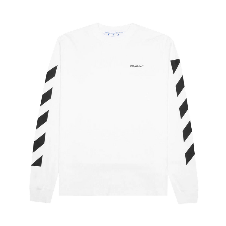 Off-White Diag Helvetica Skate Long-Sleeve T-Shirt White/Black