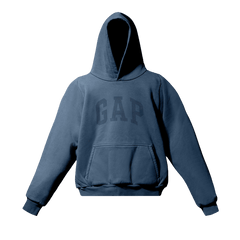 Yeezy Gap Engineered by Balenciaga Dove Shrunken Hoodie Dark Blue