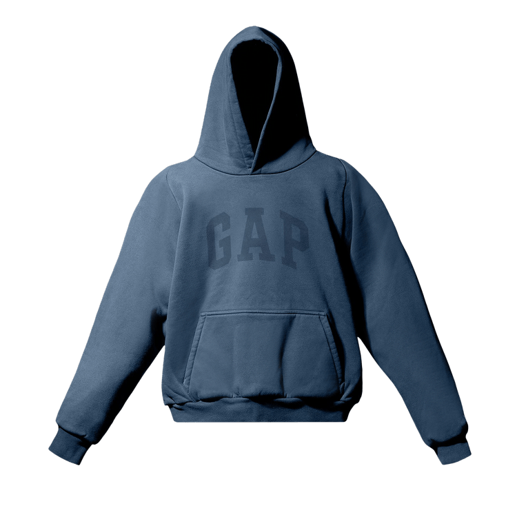 Yeezy Gap Engineered by Balenciaga Dove Shrunken Hoodie Dark Blue