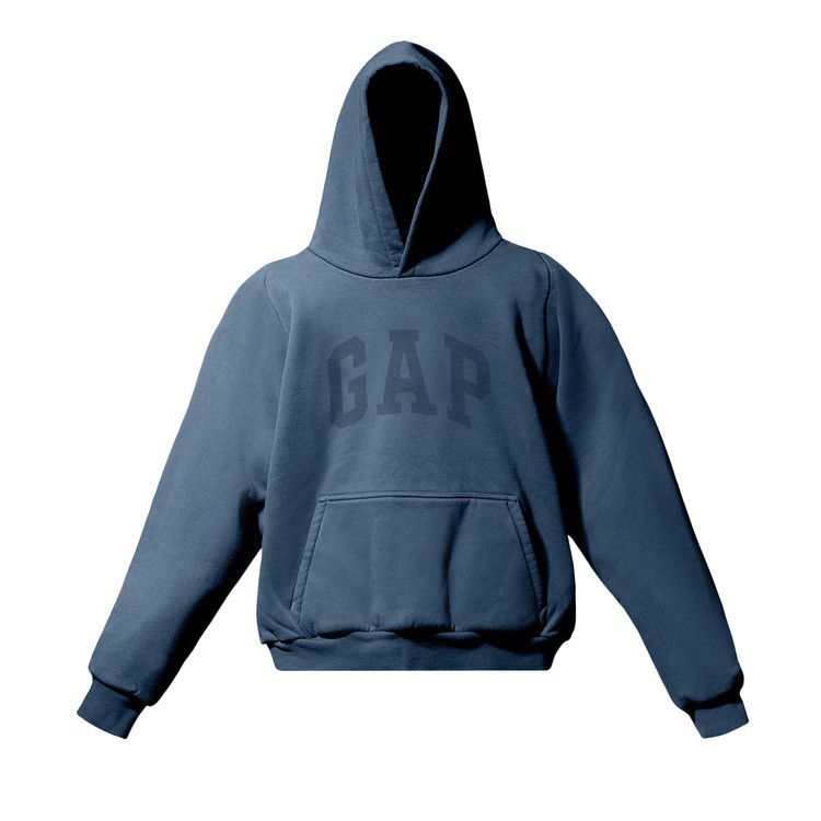 Yeezy Gap Engineered by Balenciaga Dove Shrunken Hoodie Dark Blue