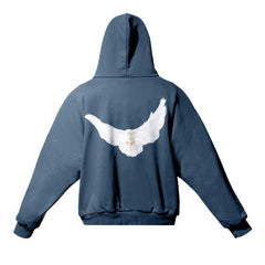 Yeezy Gap Engineered by Balenciaga Dove Shrunken Hoodie Dark Blue