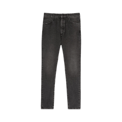 Palm Angels Back Logo 5 Pocket Denim Black/White