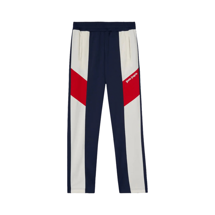 Palm Angels V Colorblock Track Pants Navy Blue/White
