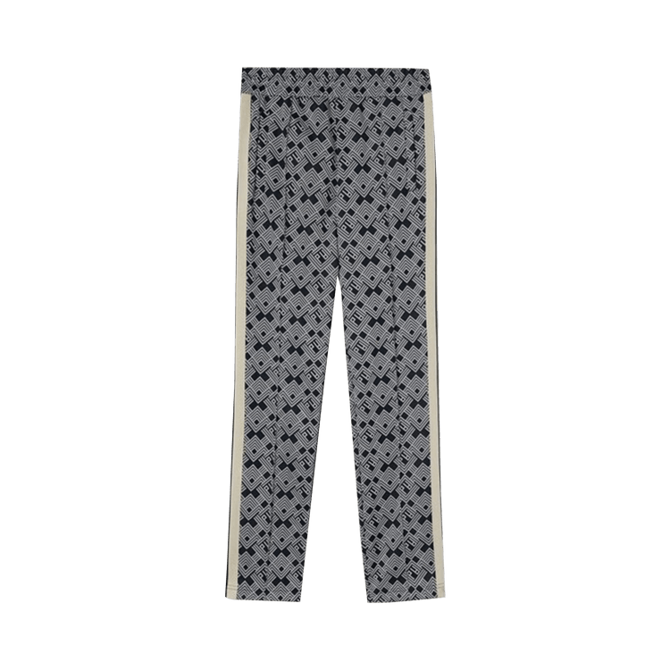 Palm Angels PA Jaquard Track Pants Navy Blue/Off White