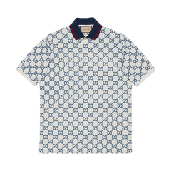 Gucci GG Stretch Polo White/Blue