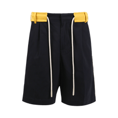 Palm Angels Track Belt Shorts Navy