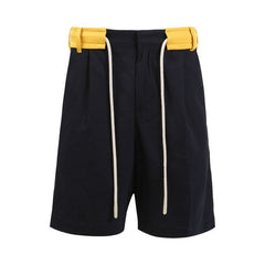 Palm Angels Track Belt Shorts Navy