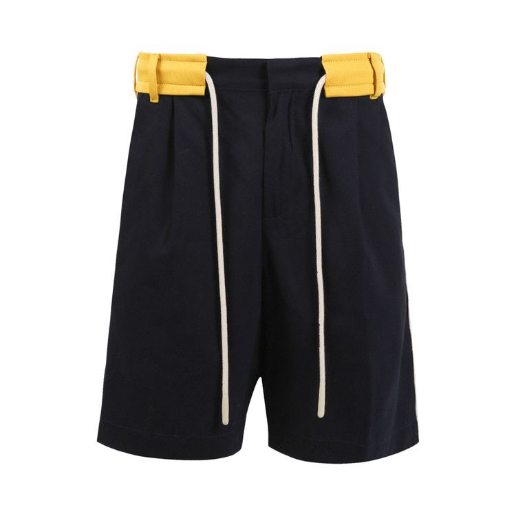 Palm Angels Track Belt Shorts Navy