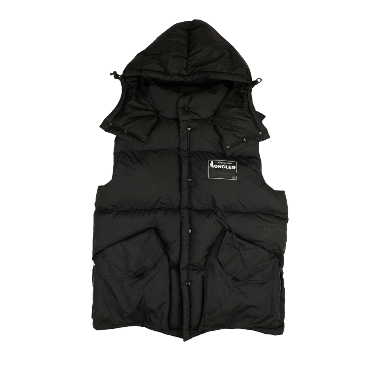 Moncler Kyle Gilet Logo Puffer Vest Black