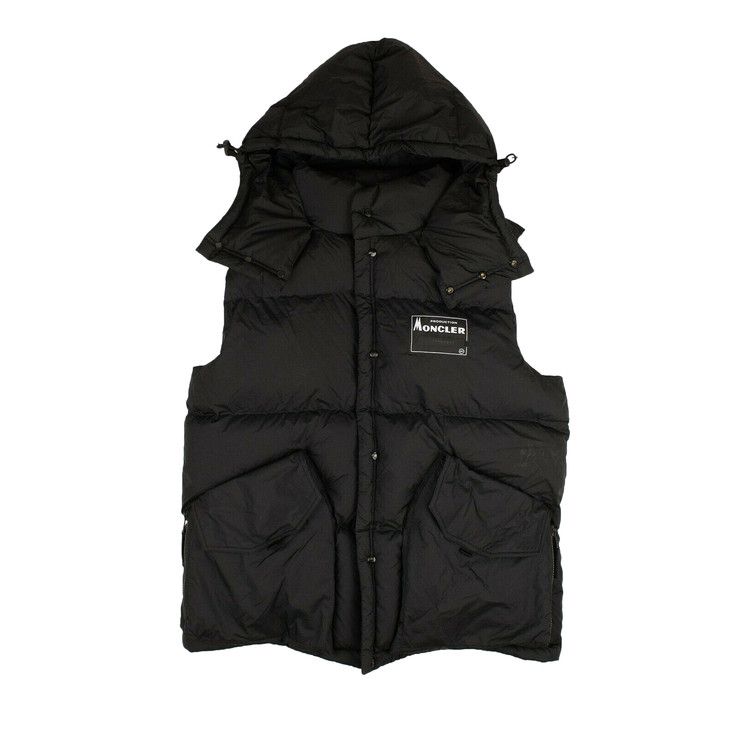 Moncler Kyle Gilet Logo Puffer Vest Black