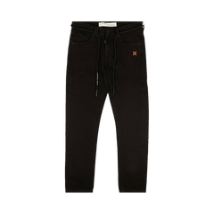 Off-White Diag Slim Shorts Jeans Black