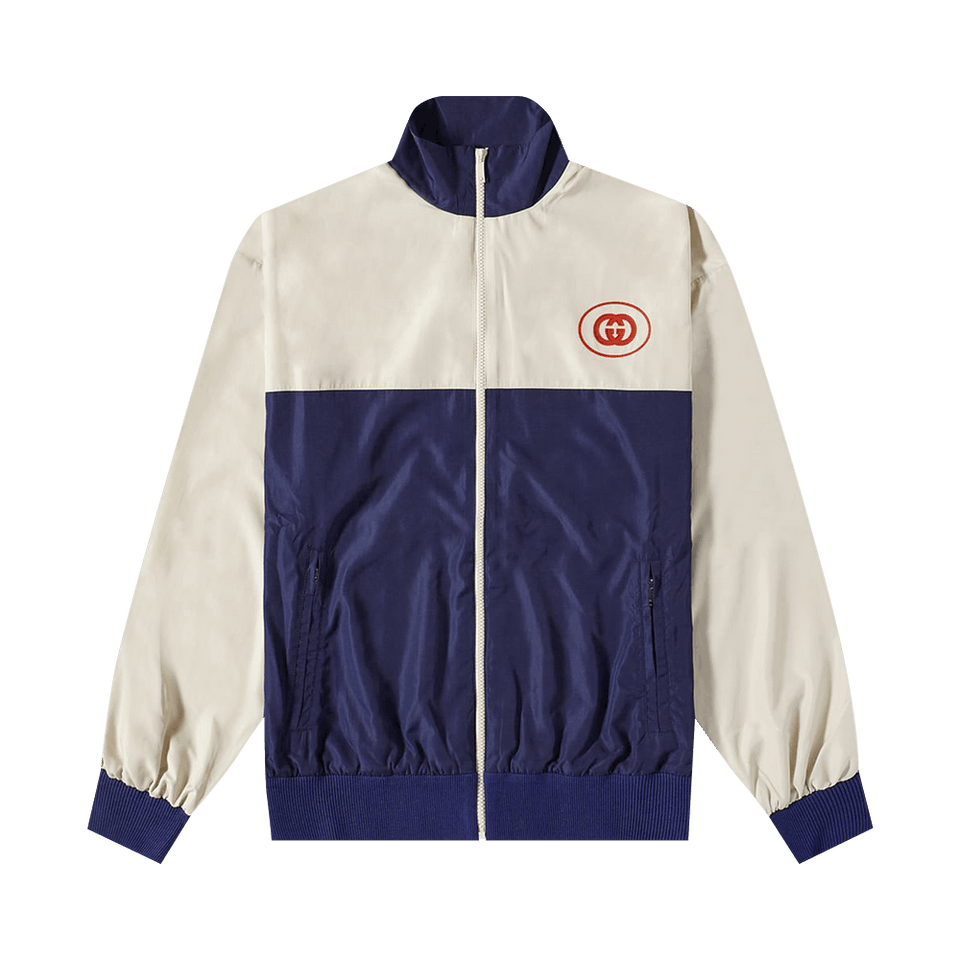 Gucci GG Logo Track Jacket Navy