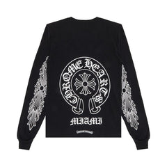Chrome Hearts Miami Exclusive Long-Sleeve T-Shirt Black/White