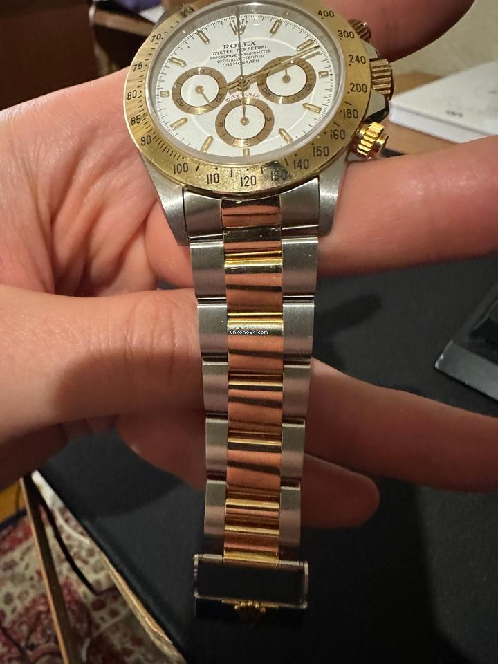 Rolex | Daytona | 16523 | Yellow gold | 40 mm | Gold/Steel | White | Automatic