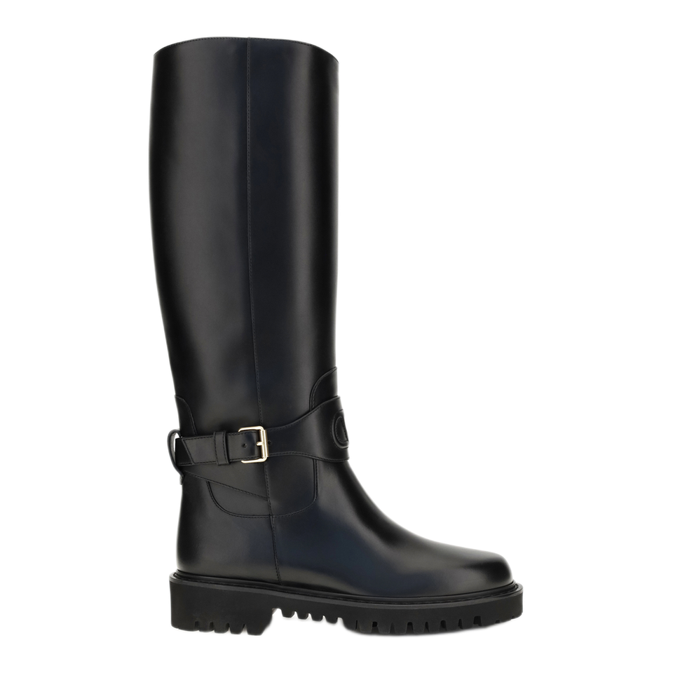 Valentino Vlogo Signature Calfskin High Boots