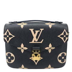 LOUIS VUITTON Metis Pochette Empreinte Leather Crossbody Bag Bicolor