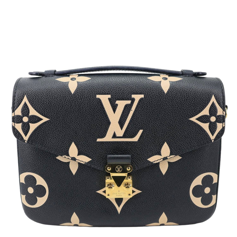 LOUIS VUITTON Metis Pochette Empreinte Leather Crossbody Bag Bicolor