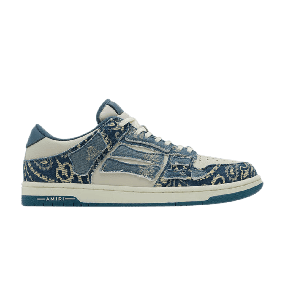 Amiri Skel Top Low Bandana Jacquard - Denim