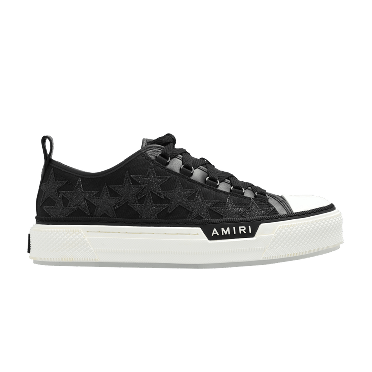 Amiri Stars Court Low Black Glitter