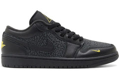 Jordan 1 Low Black Elephant Print