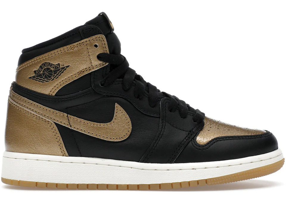 Jordan 1 Retro High OG Black Metallic Gold GS