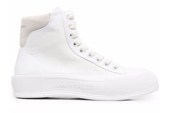 Alexander McQueen Wmns Deck Lace-Up Plimsoll 'Optic White'