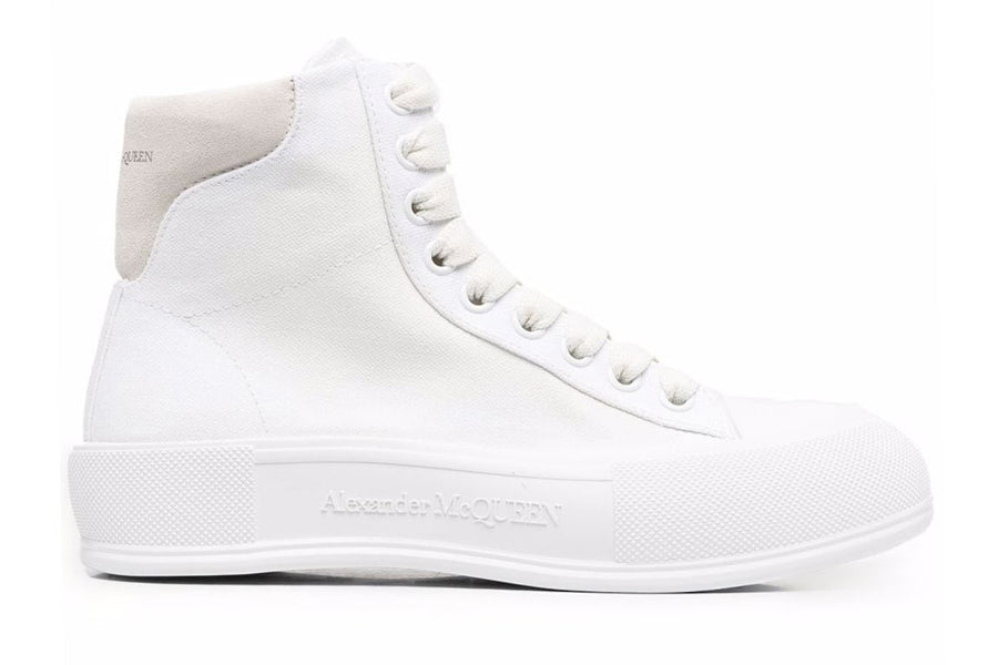 Alexander McQueen Wmns Deck Lace-Up Plimsoll 'Optic White'