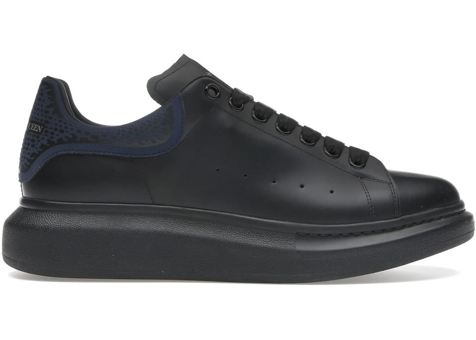 Alexander Mcqueen Oversized Black Blue Croc