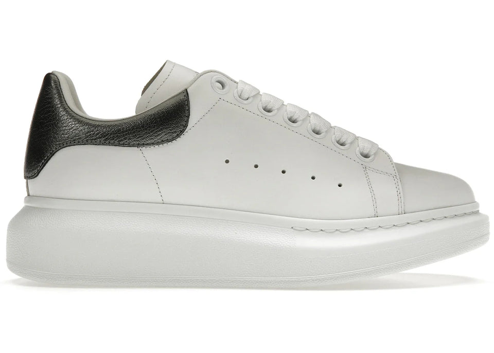 Alexander Mcqueen Oversized White Metallic