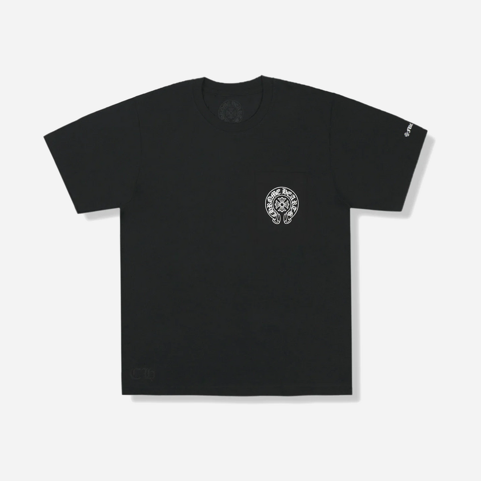 Chrome Hearts Horse Shoe Logo Pocket T-Shirt Black