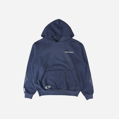 Chrome Hearts x Drake Certified Chrome Hand Dyed Hoodie Washed Blue (Miami Exclusive)