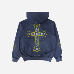 Chrome Hearts x Drake Certified Chrome Hand Dyed Hoodie Washed Blue (Miami Exclusive)