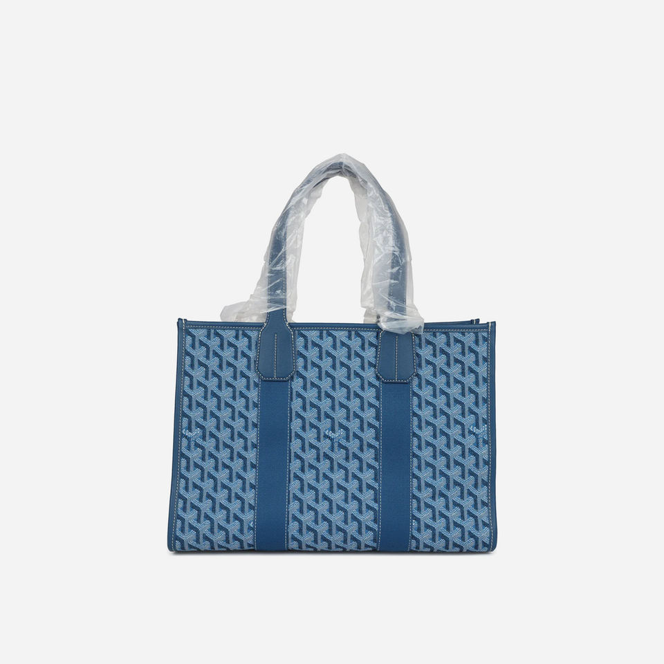 Goyard Goyardine Jacquard Ocean Blue Villette PM Bag