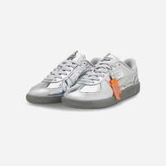 Puma Palermo Club Vegas Leather Silver Glacial Gray Orange Glo