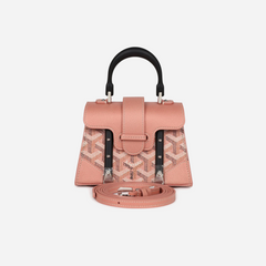 Goyard Saigon Structure Nano Pearly Coral Goyardine Palladium Hardware