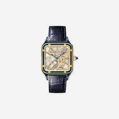 Cartier Santos Dumont Skeleton Dial Watch Equipped With A Micro-rotor Leather Strap Watch - WHSA0031