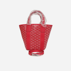 Goyard Goyardine Belharra PM Fuchsia Tote Palladium Hardware