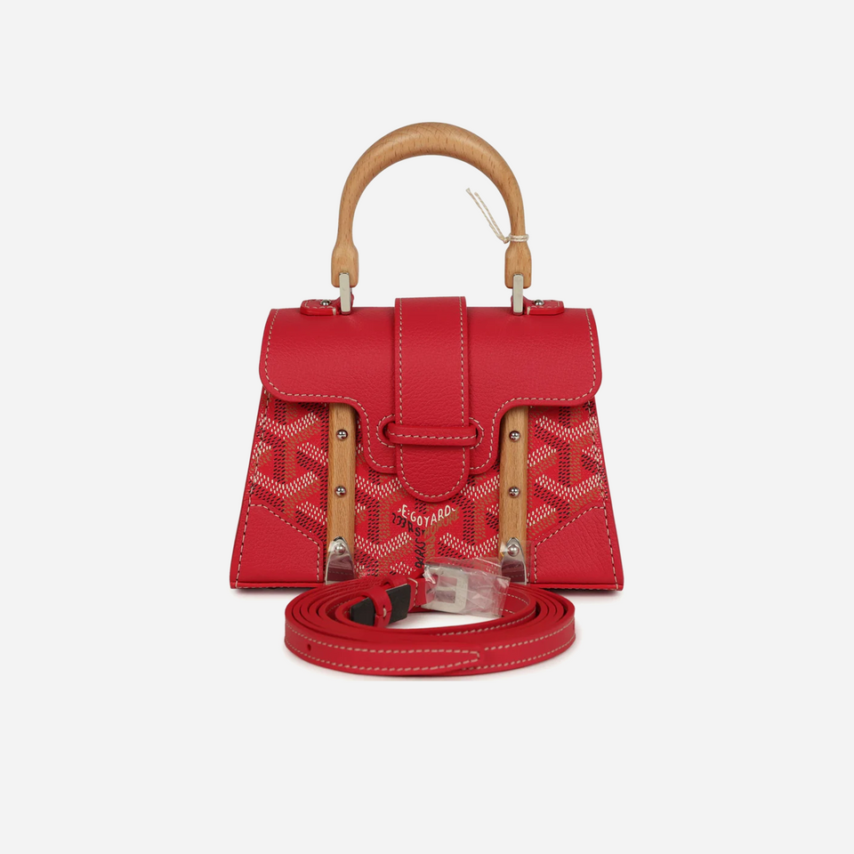 Goyard Goyardine Canvas Fuchsia Saigon Structure Nano Palladium Hardware