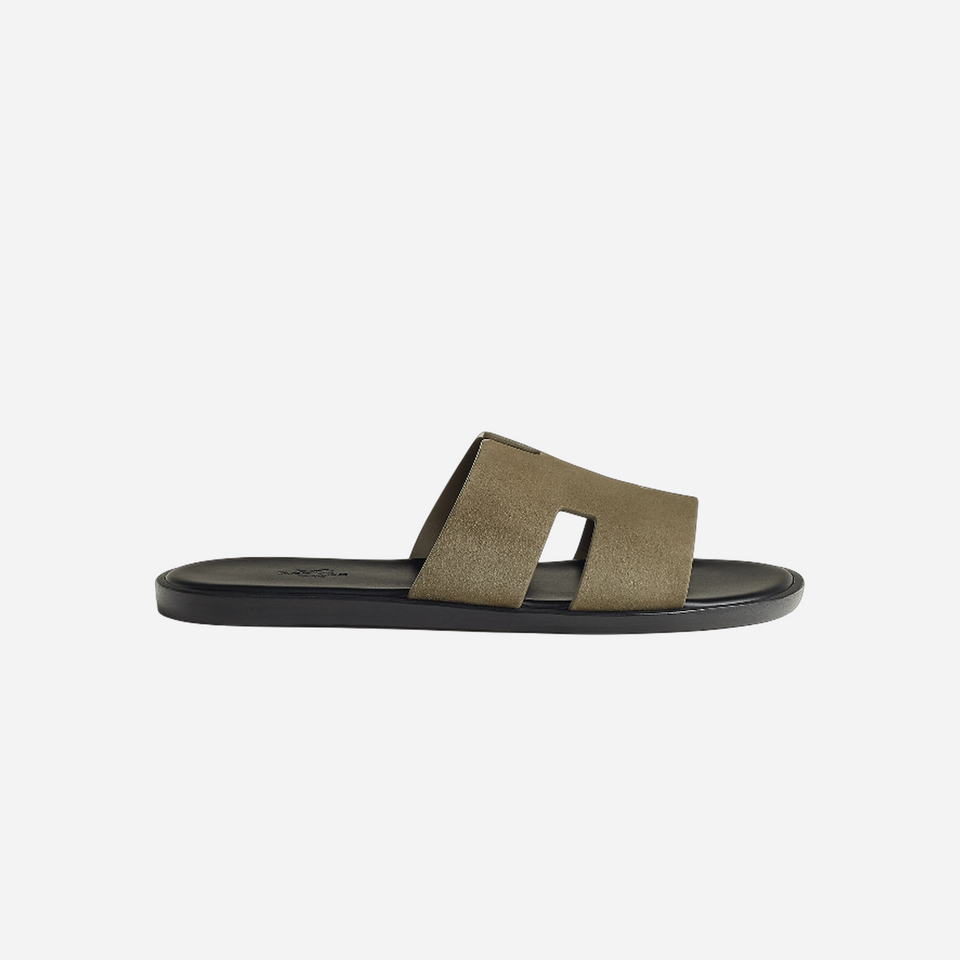 Hermes Izmir Sandal Vert Toundra