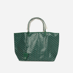Goyard Goyardine Green Saint Louis GM Tote Bag Palladium Hardware