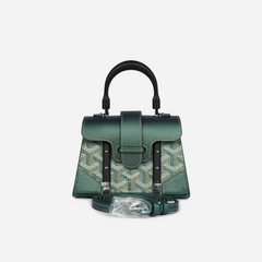 Goyard Saigon Structure Nano Pearly Green Goyardine Palladium Hardware