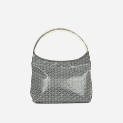 Goyard Goyardine Grey Boheme Hobo Bag Palladium Hardware