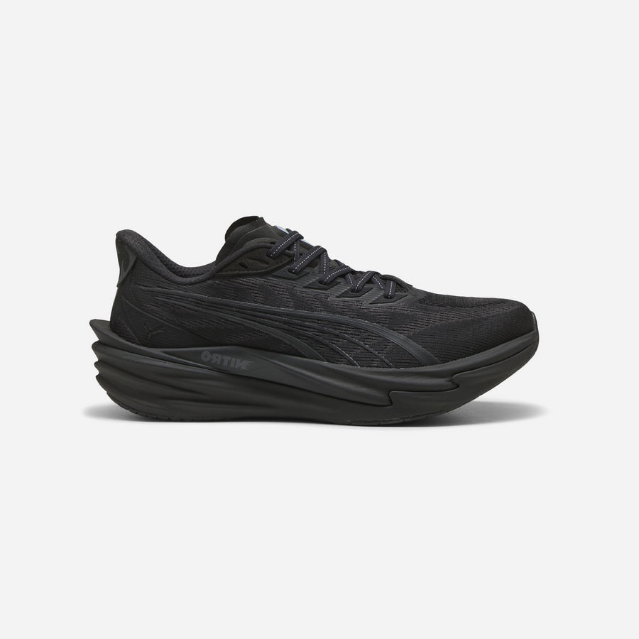 Puma Diviate Nitro 4 Wide Running Shoes Black Flat Dark Gray