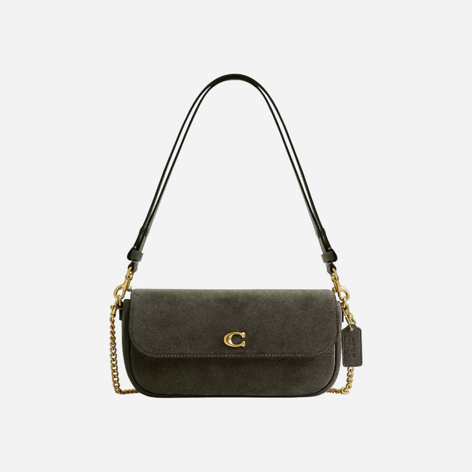 Coach Brook Flap Chain Bag Olive