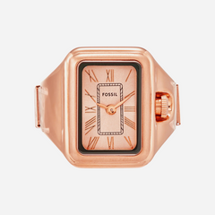Fossil Raquel Ring Rose Gold Dial Rose Gold-Tone Stainless Steel Watch