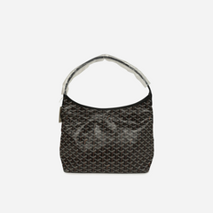 Goyard Goyardine Black Boheme Hobo Bag Palladium Hardware