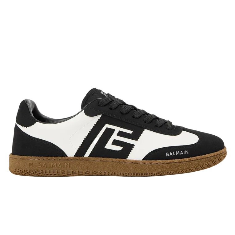 BALMAIN Men's Low Trainers 'Black/White'