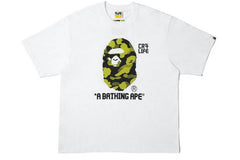 BAPE x CR7Life Big Ape Head Reflection Camo T-Shirt White
